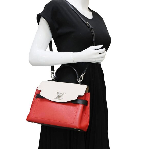 Louis Vuitton  Lockme Ever Leather Crossbody Bag Red - Picture 2 of 14